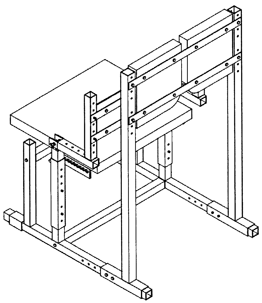 Experiment seat capable of bearing lower back parts of human bodies in different sitting postures synchronously