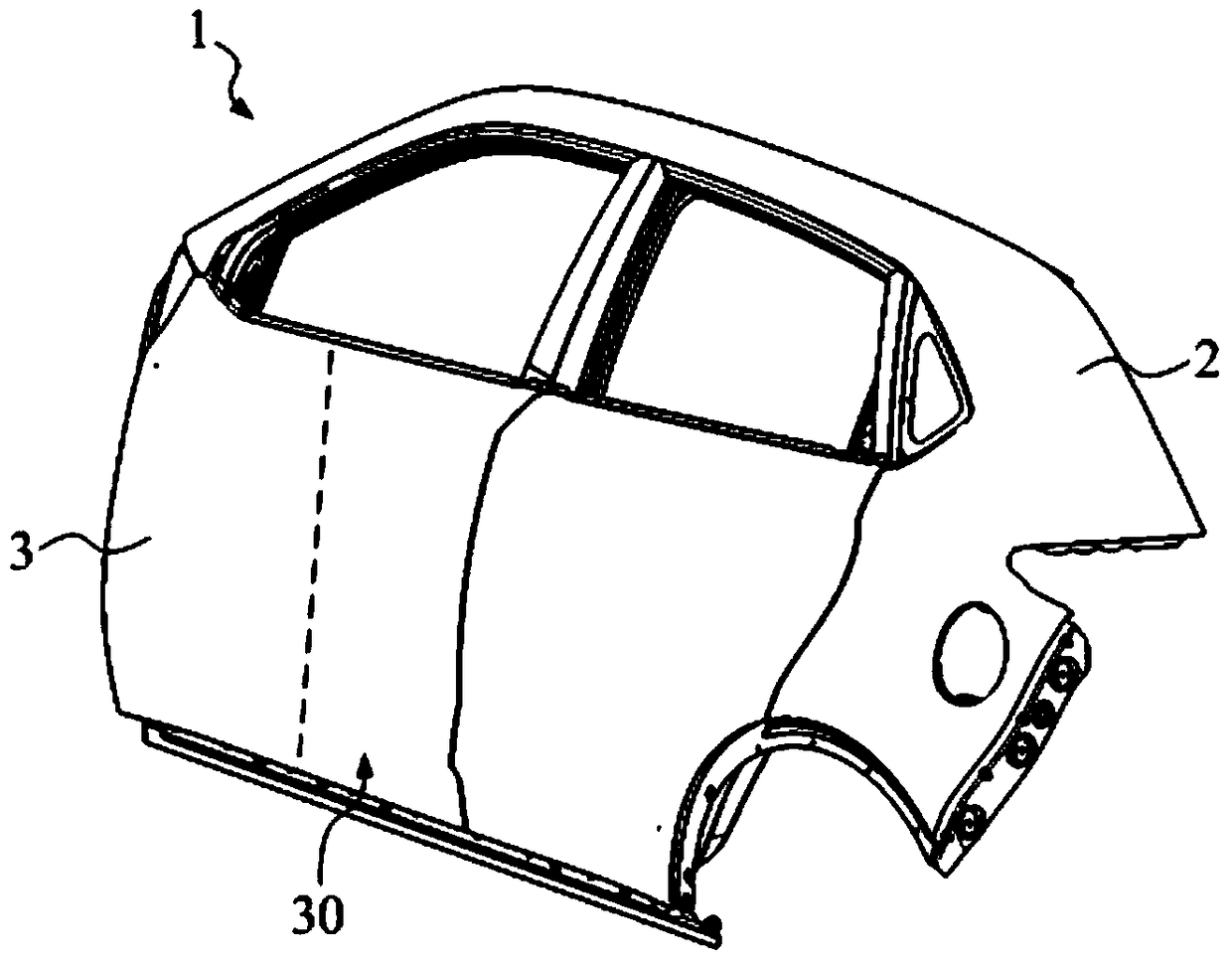 Automobile and its body, and the control system matched with the body