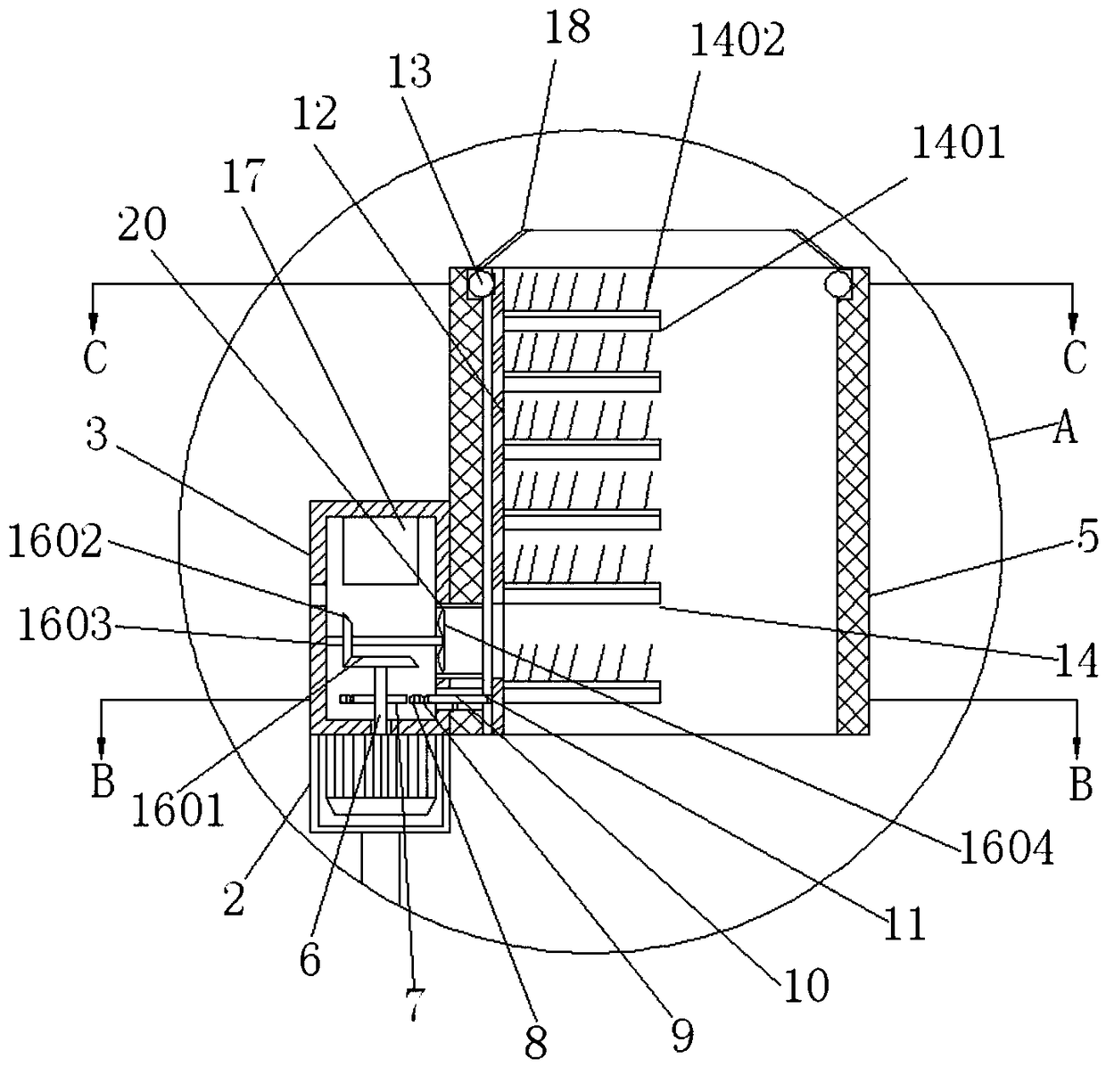 High-efficiency insulator cleaning device for electric power maintenance