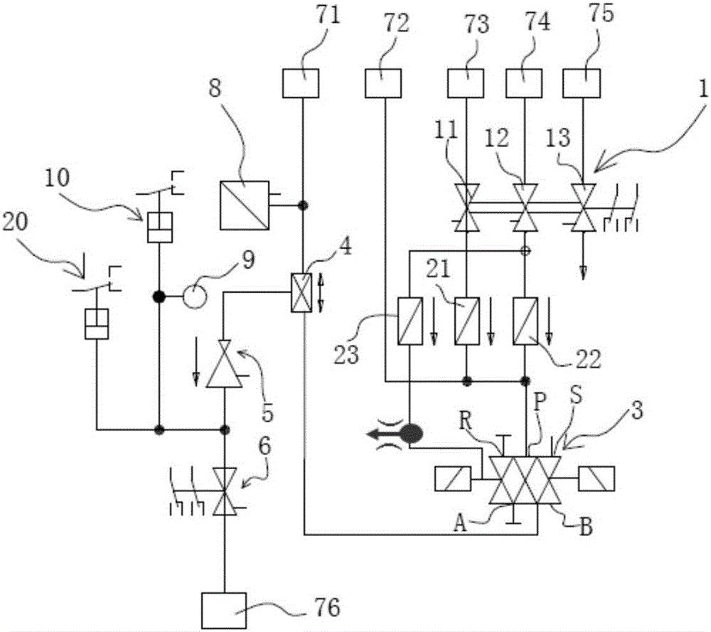 Parking brake control unit with integrated remote relieving function