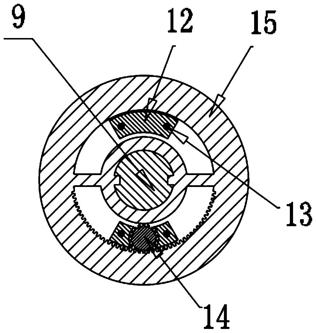 Double-medium proportional flow decoupling type two-dimensional adjusting valve