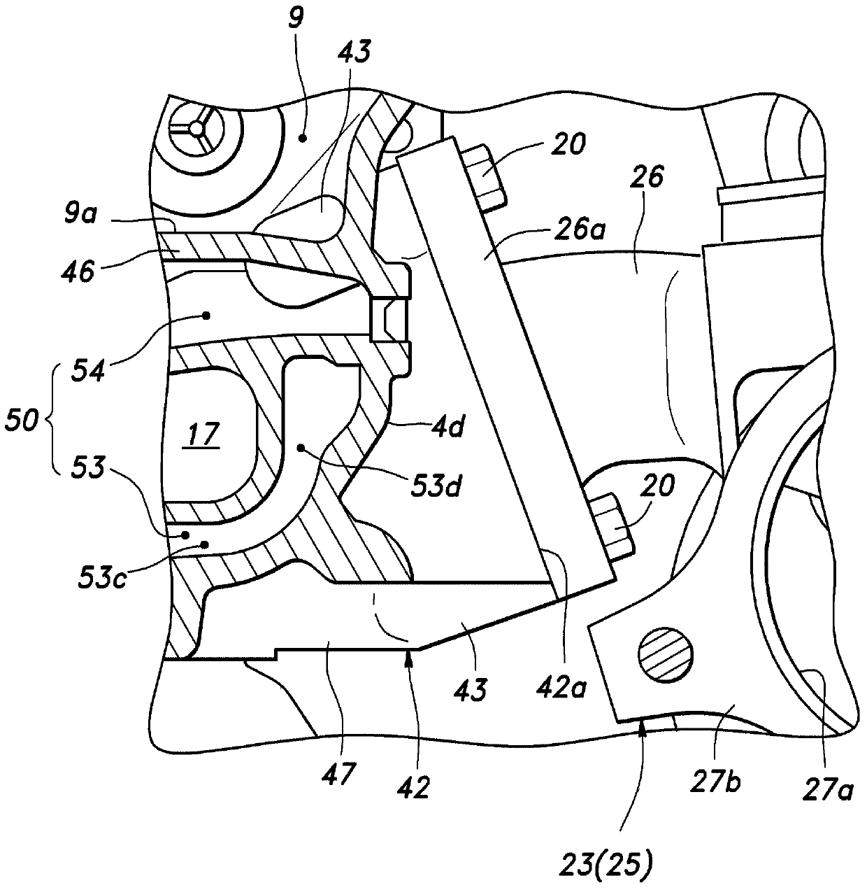 Cylinder cover used for internal combustion engine