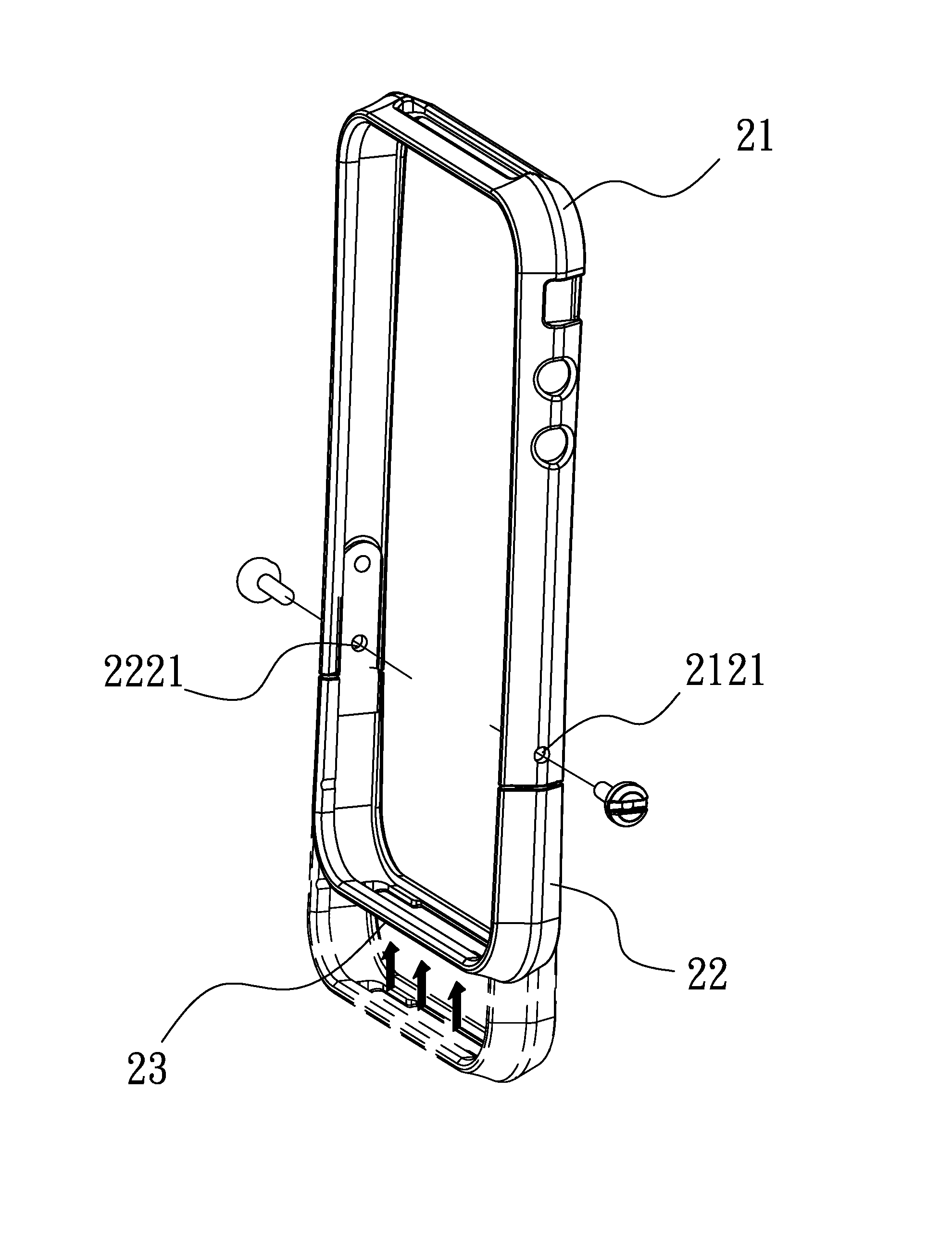 Protective frame for mobile communication device