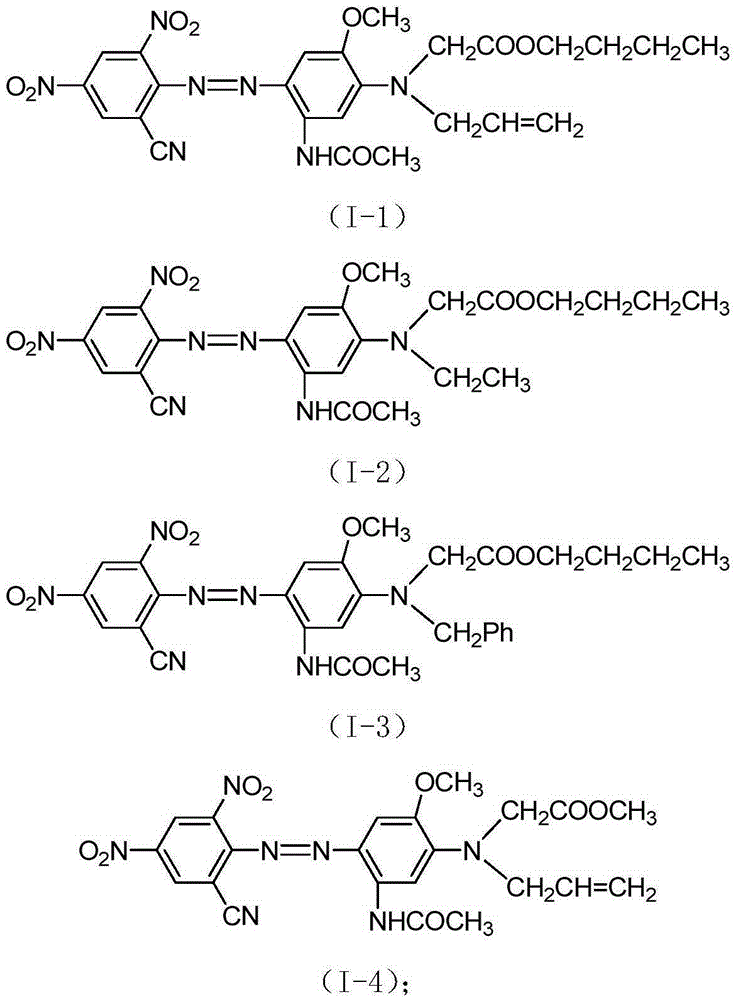 A kind of disperse black dye composition for superfine fiber