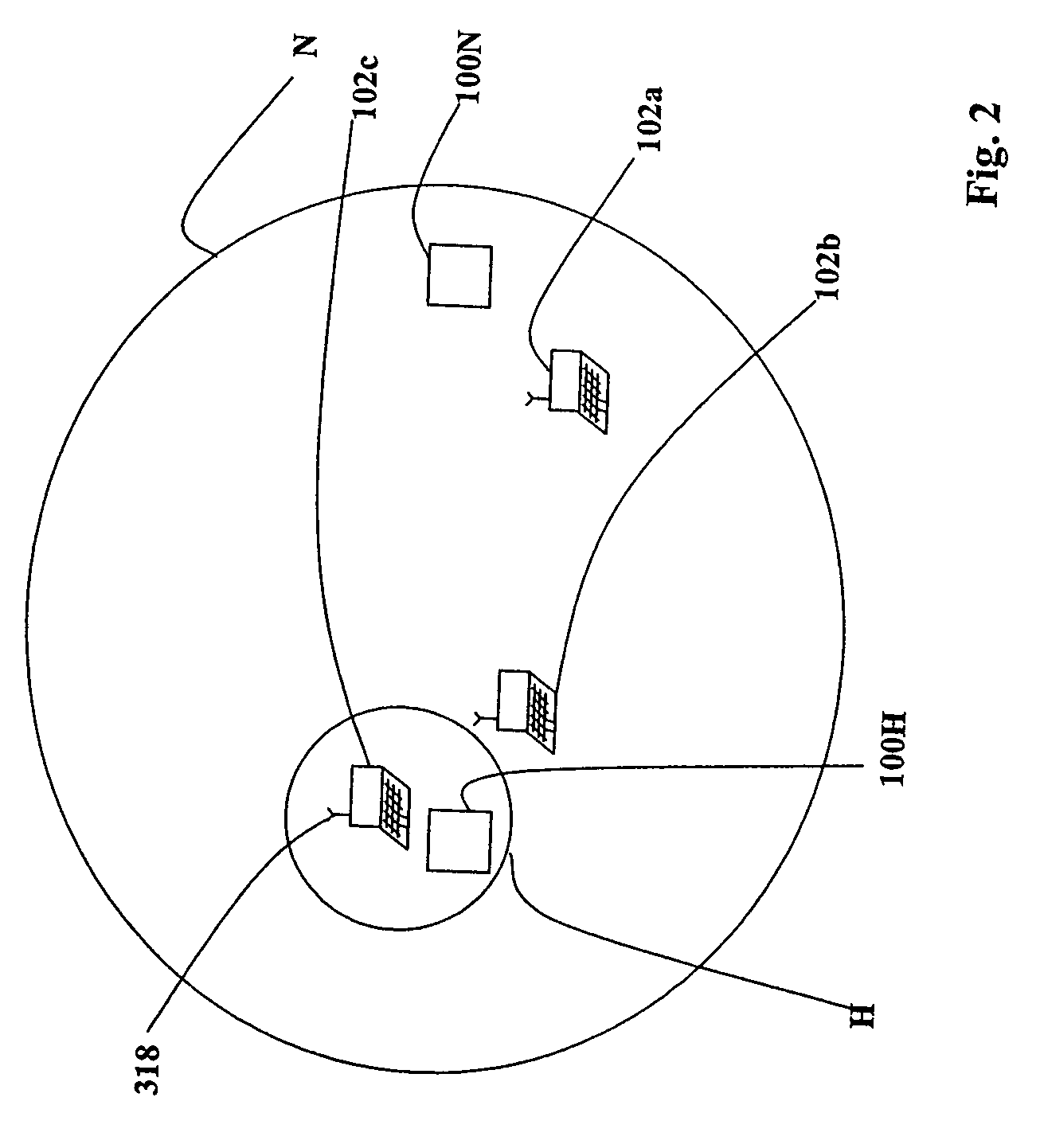 System for creating a wireless IP network connection after pre-allocating wireless network bandwidth available to a computing device