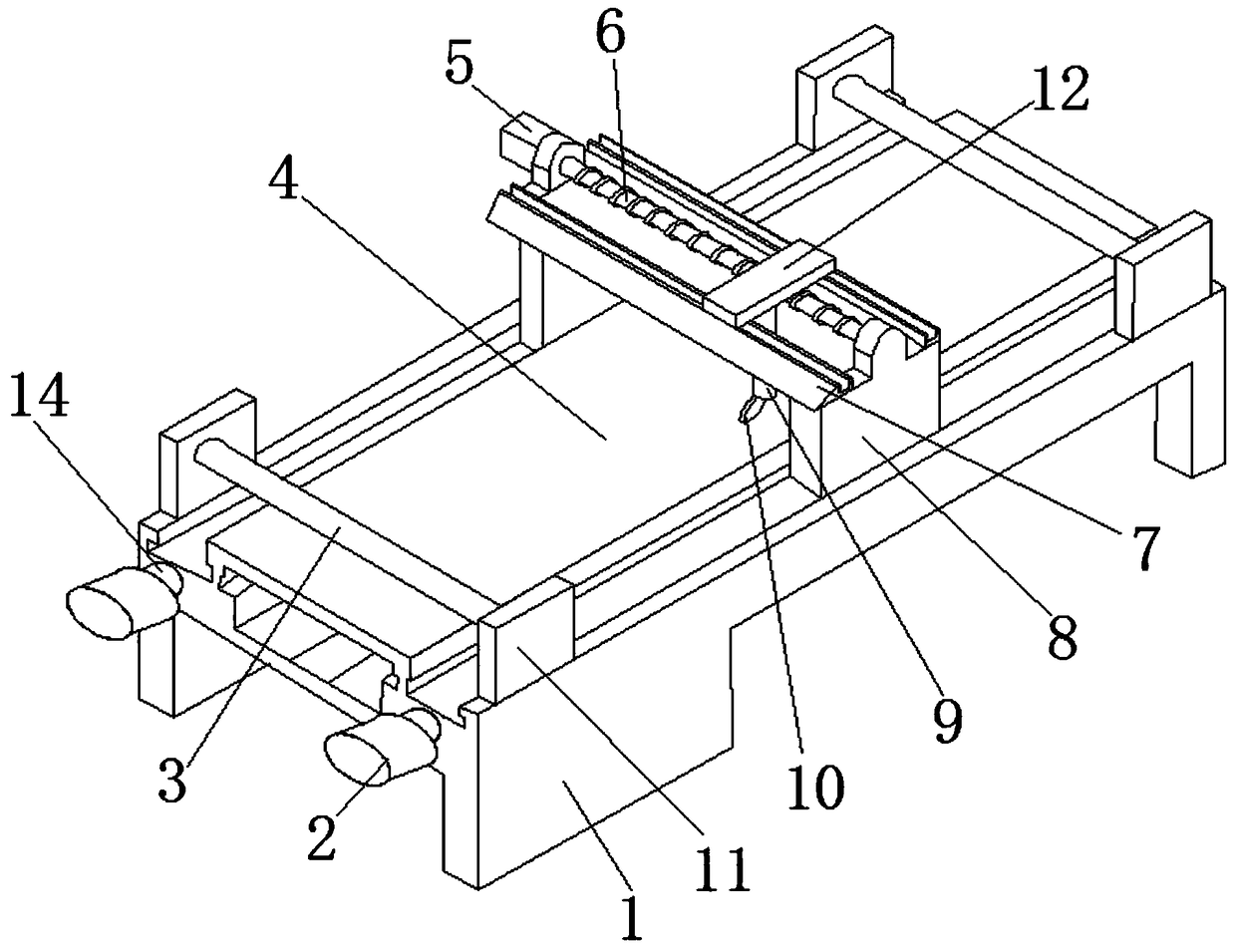 Cup body paper board cutting forming device