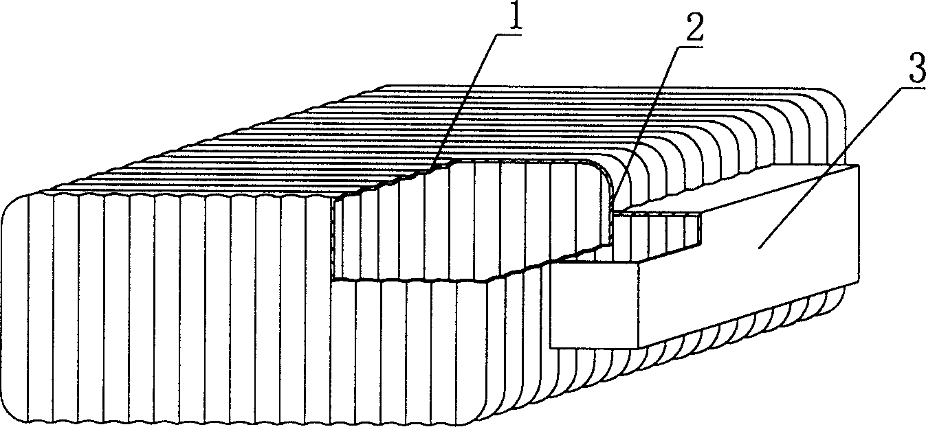 Light stuffing mold member for cast-in-situ steel concrete