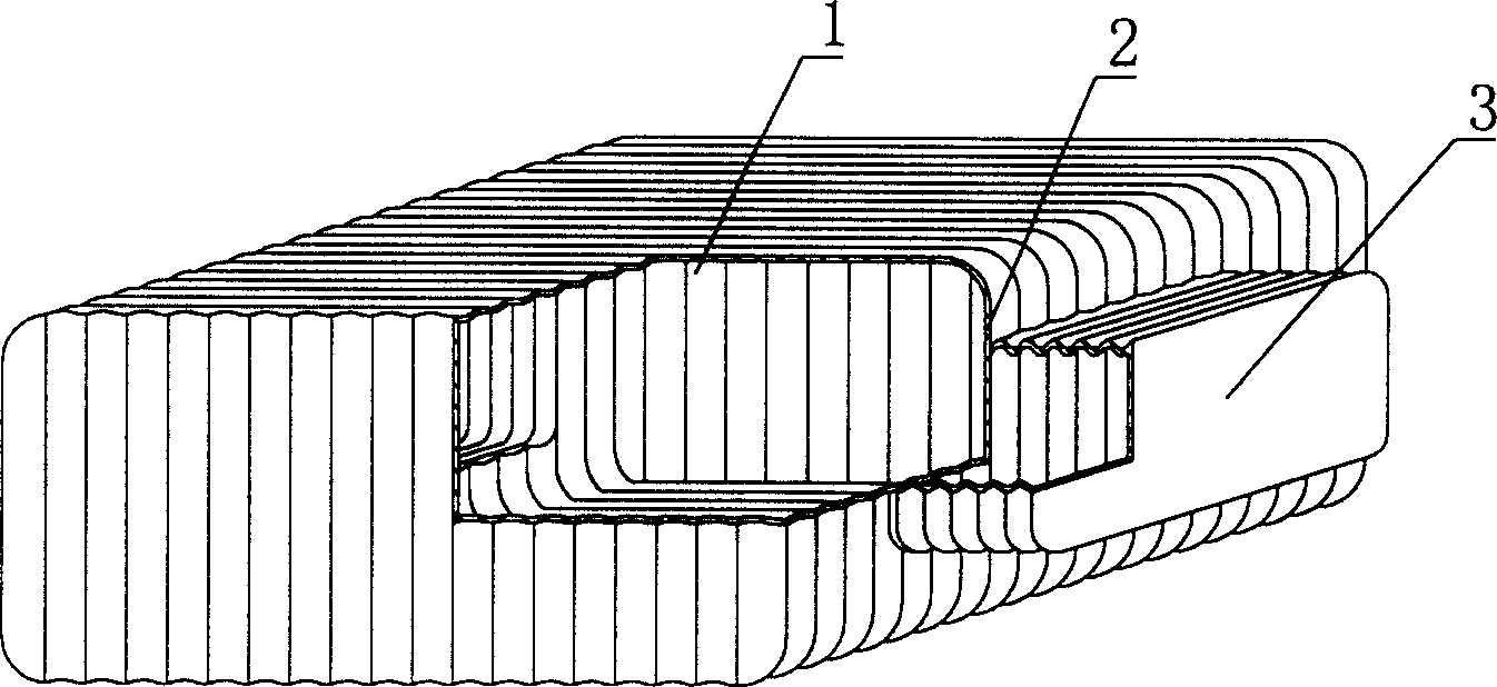 Light stuffing mold member for cast-in-situ steel concrete