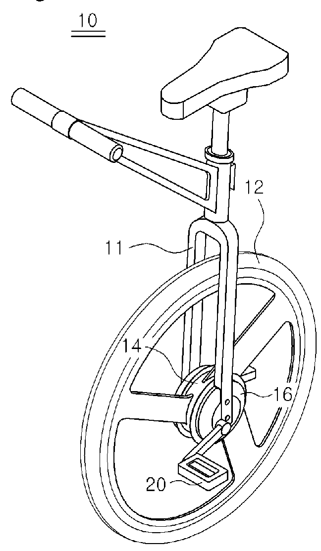 Cycle with single wheel