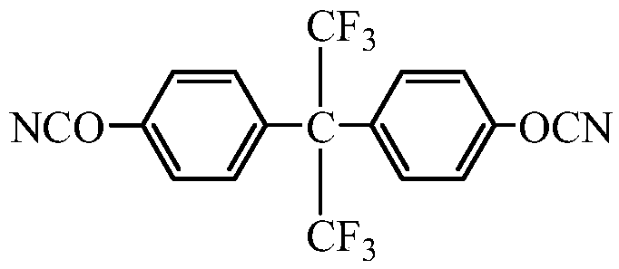 Preparation method of fluorine-containing cyanate monomer