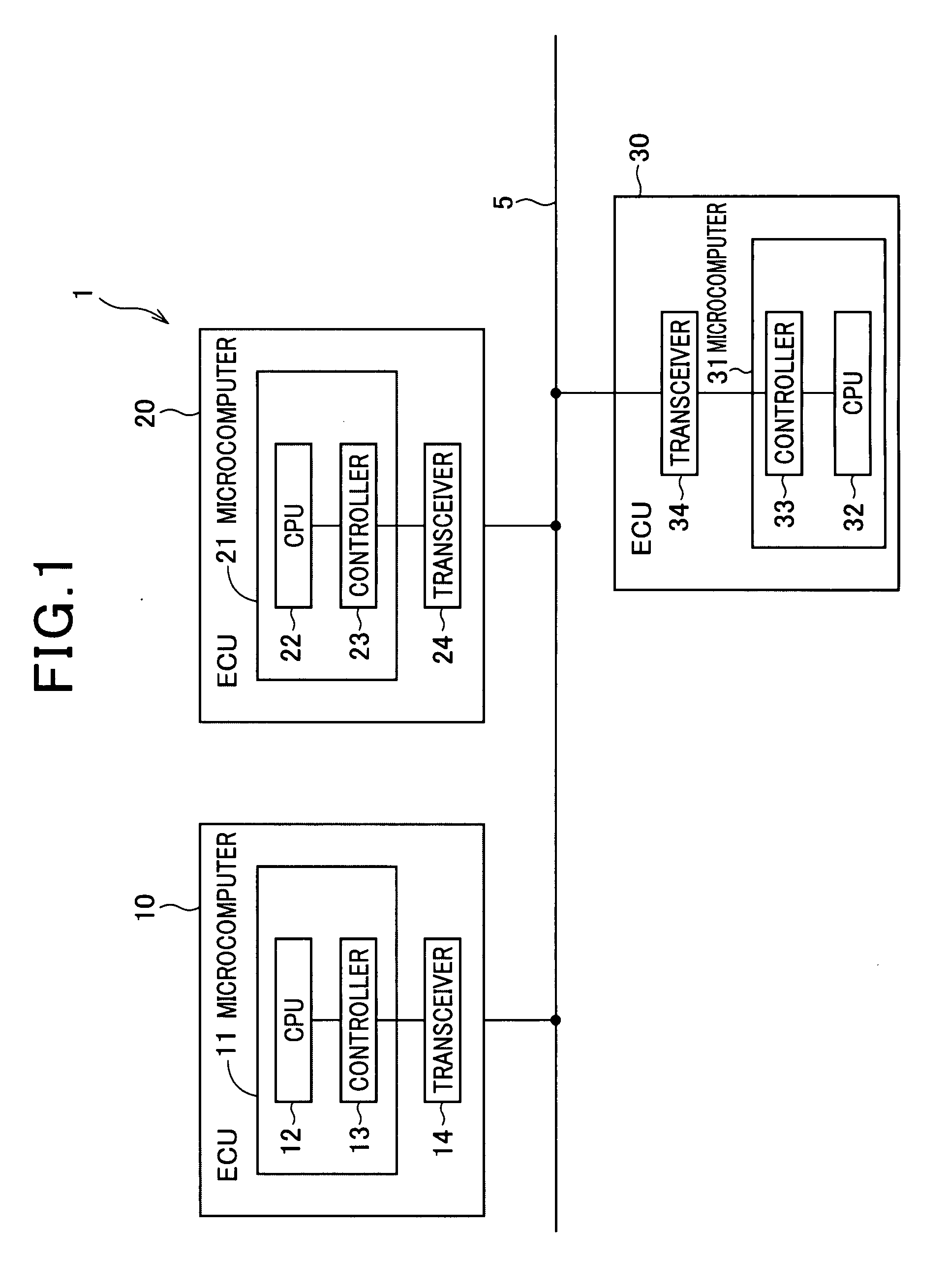 Communication system having a plurality of communication nodes