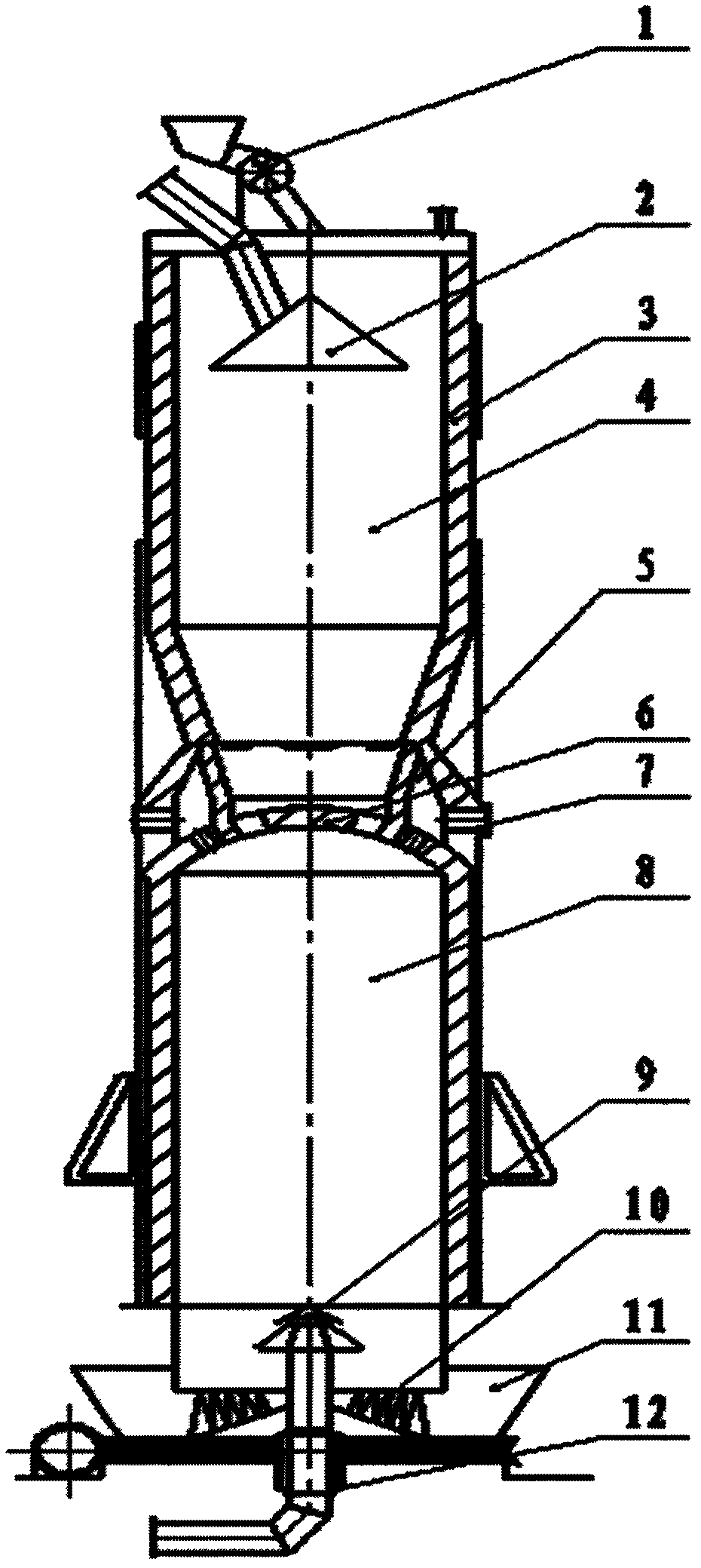 Combined type gas full-cycle gas retort