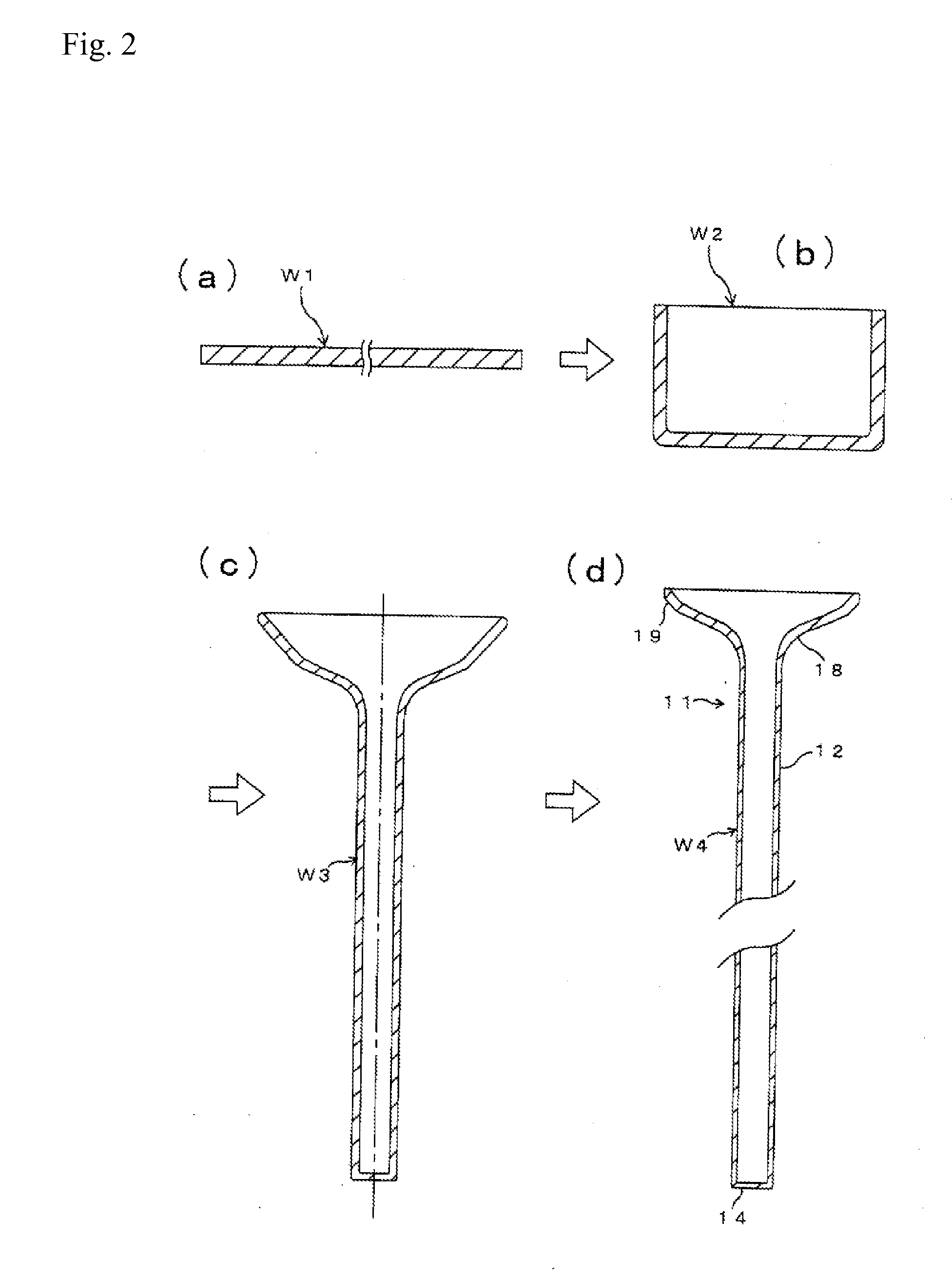 Hollow poppet valve and method of manufacturing the same