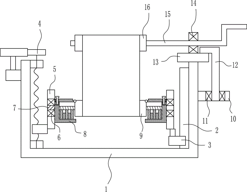 Non-woven fabric dyeing device for garment production