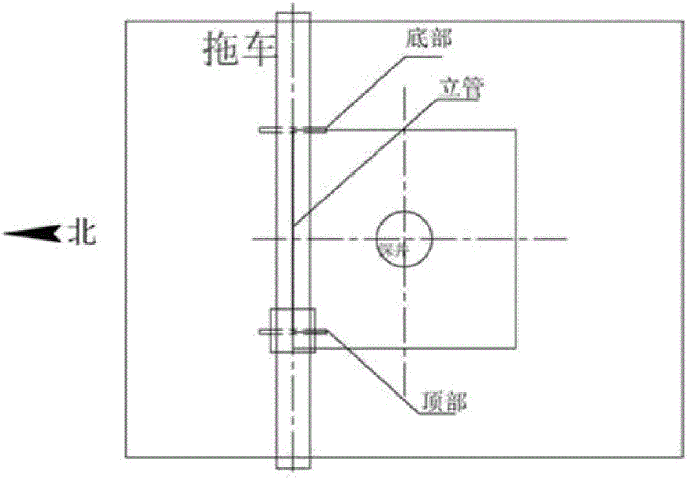 A dynamic response device for measuring slender standpipe with uniform out-of-plane flow