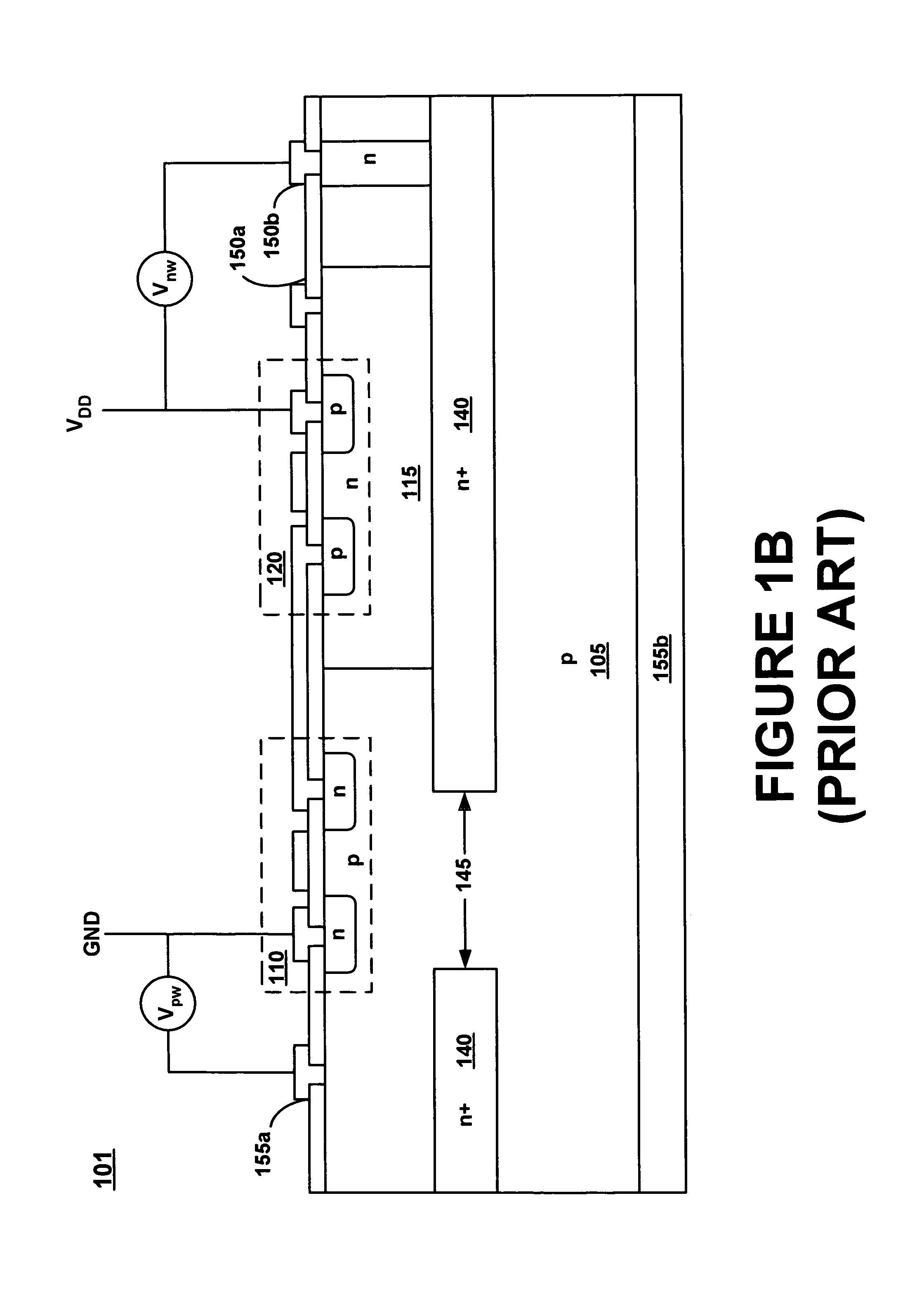 Servo loop for well bias voltage source