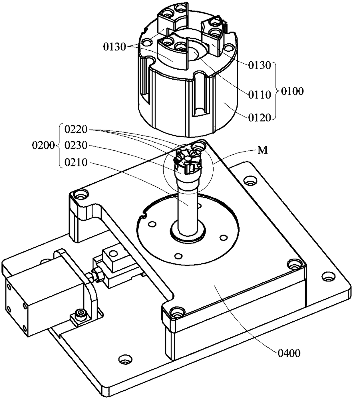 Water gap rotary cutting jig