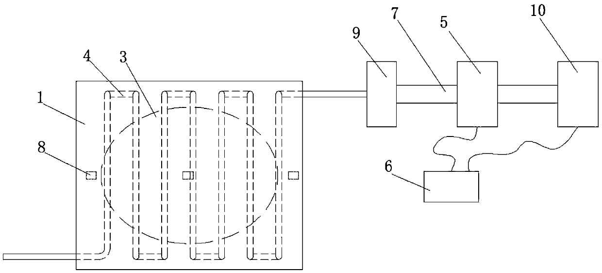 Aluminum alloy mould capable of automatically controlling temperature