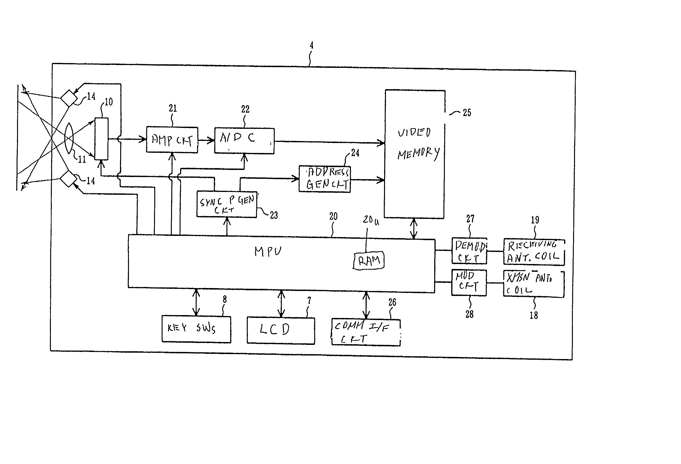 Data, code label, a method of decoding data codes, and an optical data code decoding system