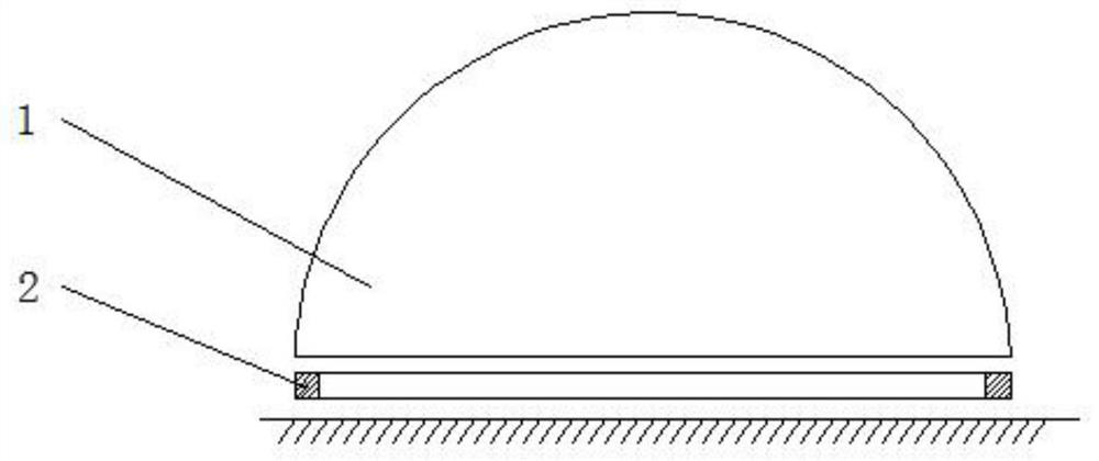 Invisible lamp based on convex lens