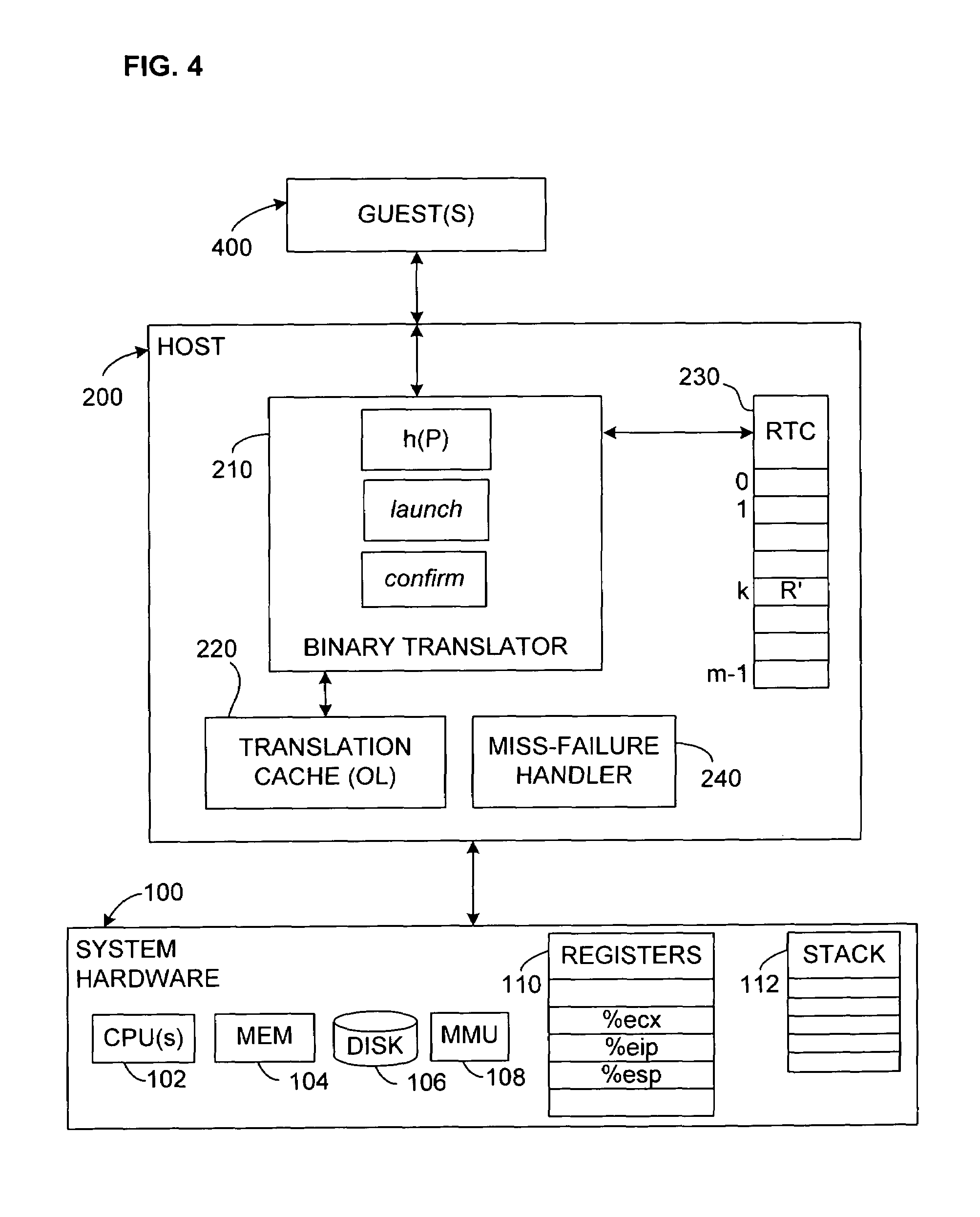 Prediction mechanism for subroutine returns in binary translation sub-systems of computers