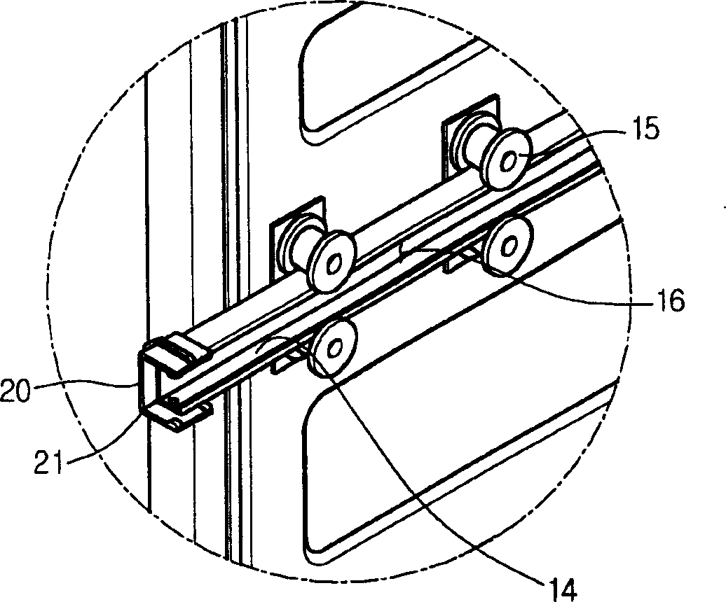 Bowl washer with anti-drop structure on tableware rack