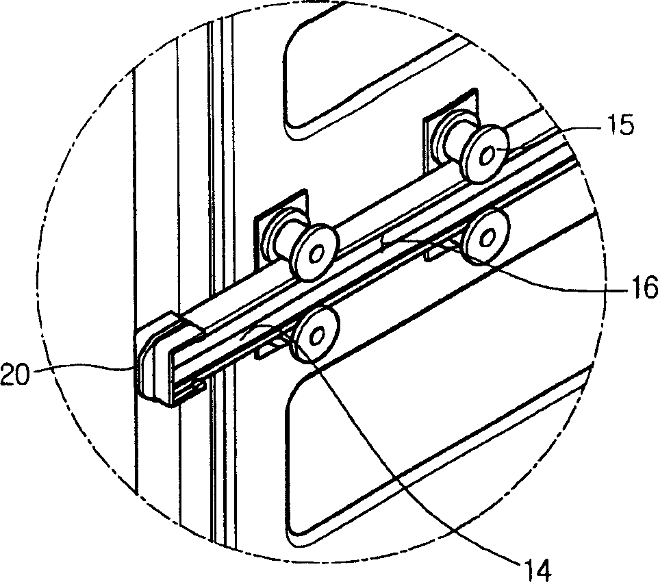 Bowl washer with anti-drop structure on tableware rack