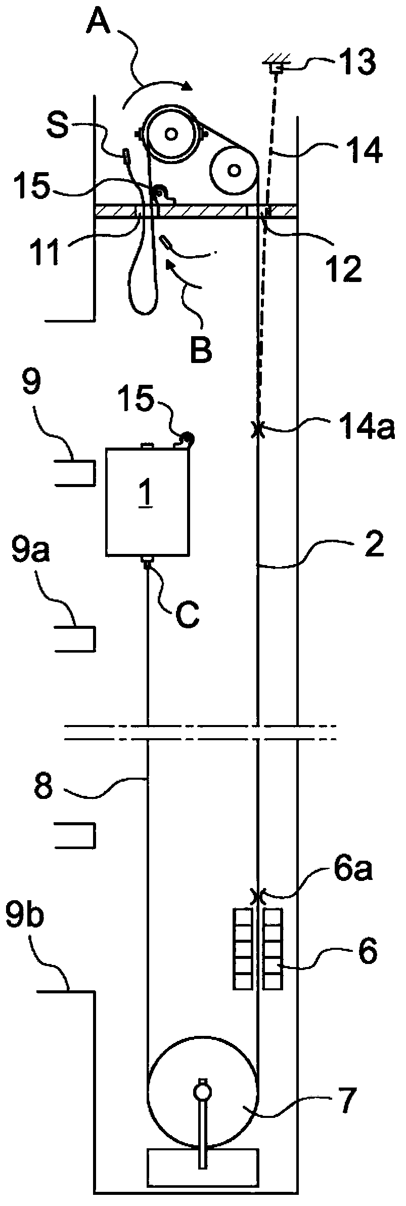 Method for replacing the ropes of an elevator, and an elevator