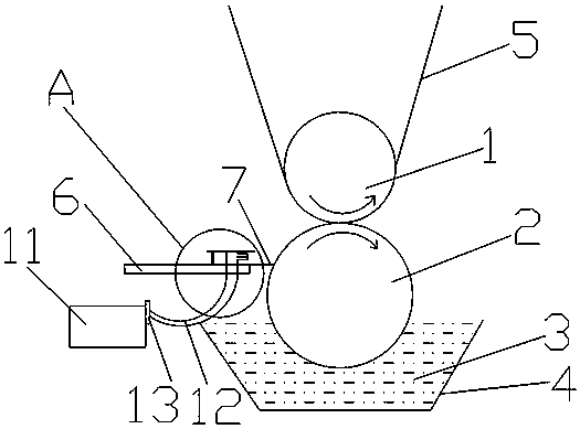 A printing knife holder system based on gravure printing and its working method