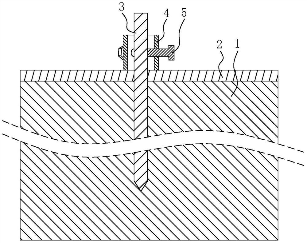 Soil nail anti-pulling fastening structure