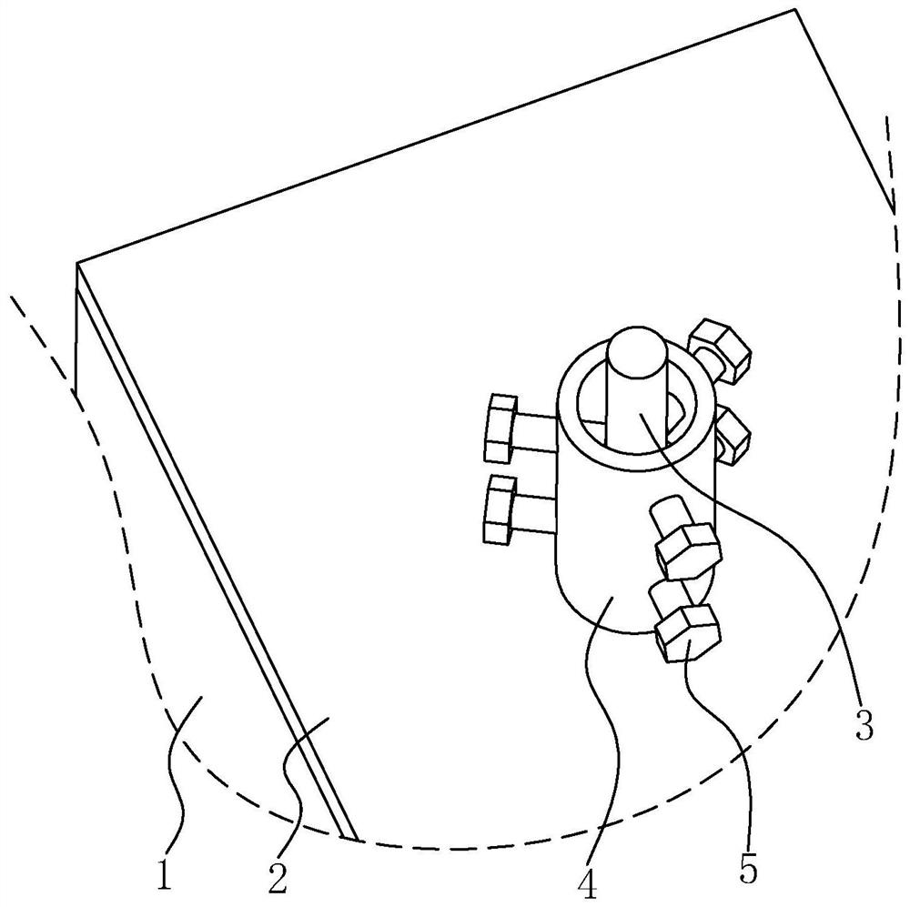 Soil nail anti-pulling fastening structure