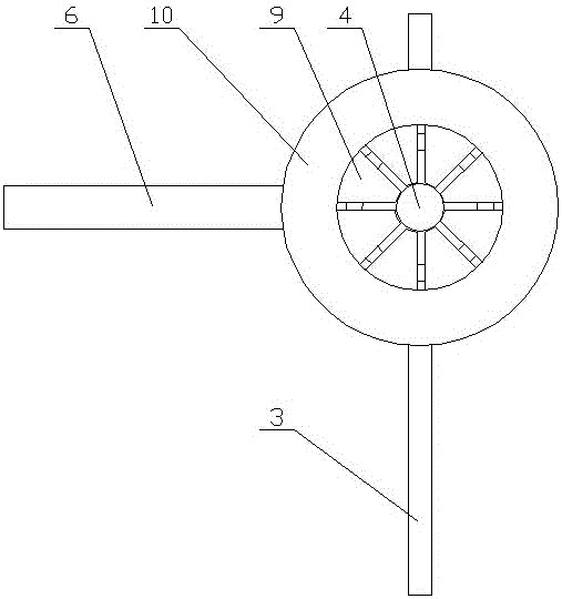 Circuit breaker plum blossom contact detaching device