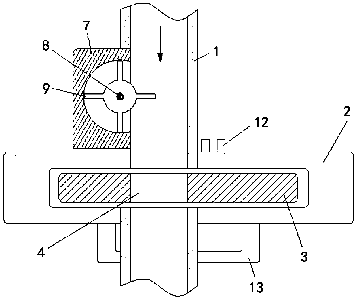 High polymer coating backflow protection device capable of automatically working based on flowing direction