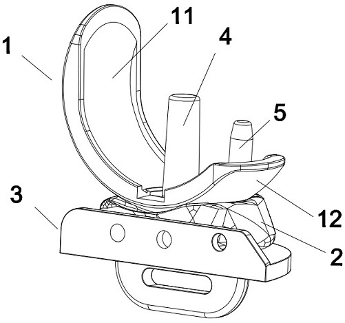 A unicompartmental knee prosthesis capable of preventing loosening and its working method