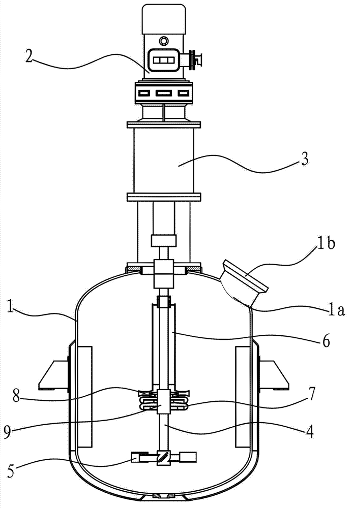 Stirring type reacting kettle