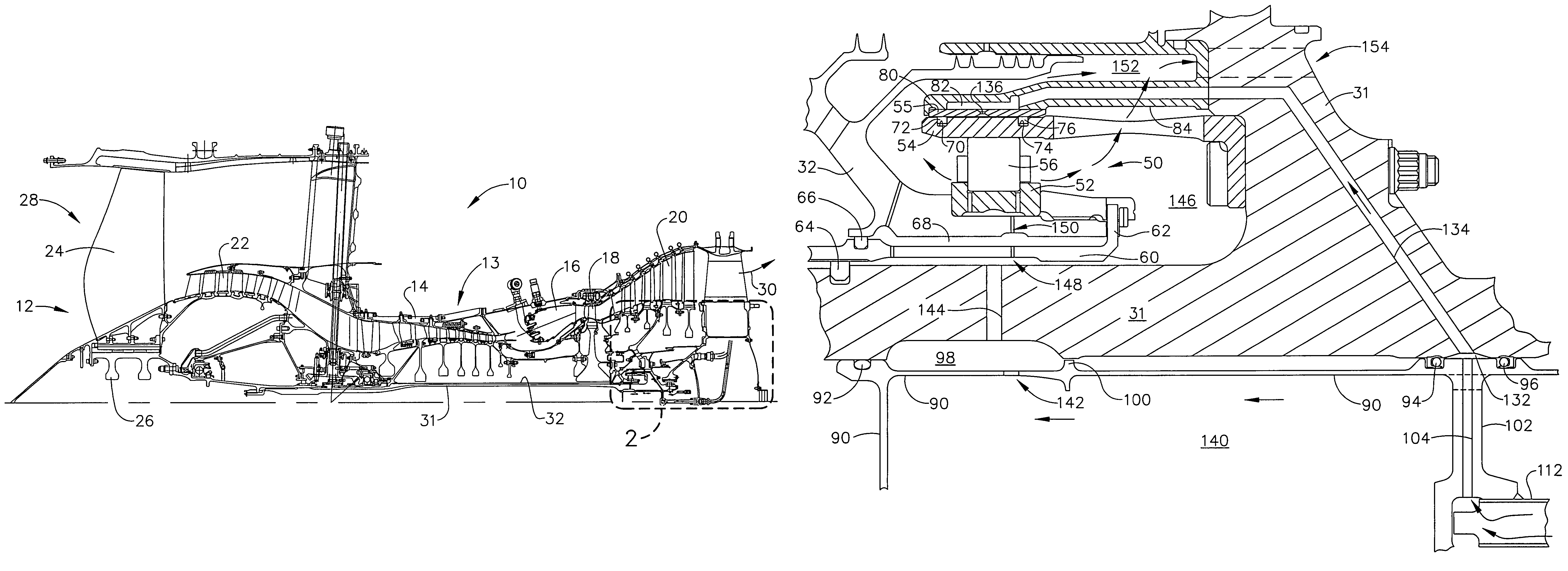 Gas turbine engine assembly and methods of assembling same