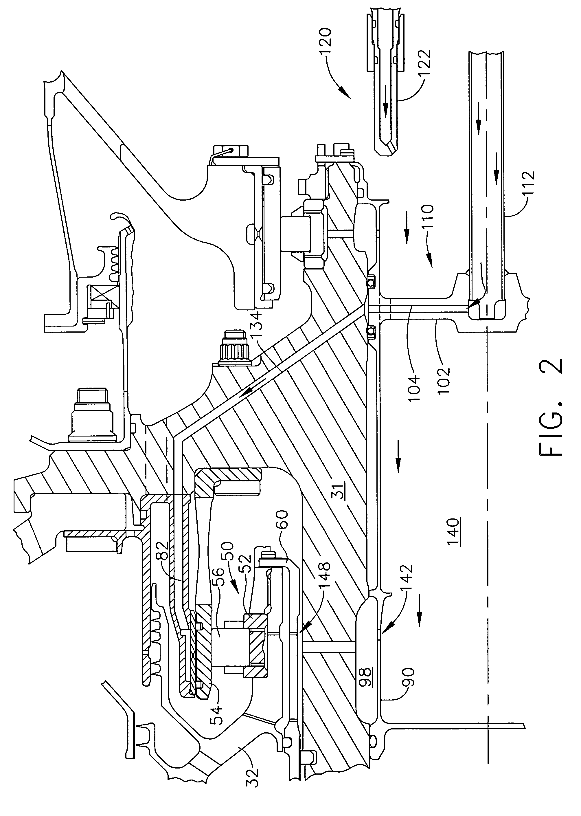 Gas turbine engine assembly and methods of assembling same