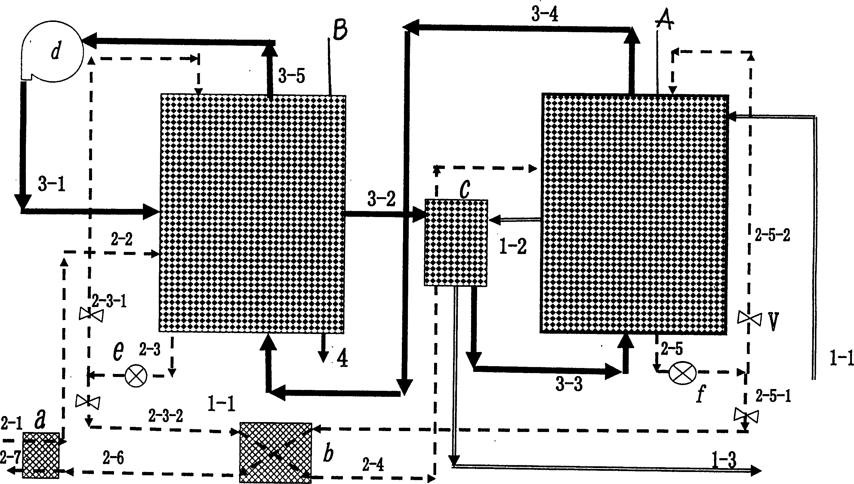 Desalinization method by stepwise circulation of non-explosive evaporation and condensation