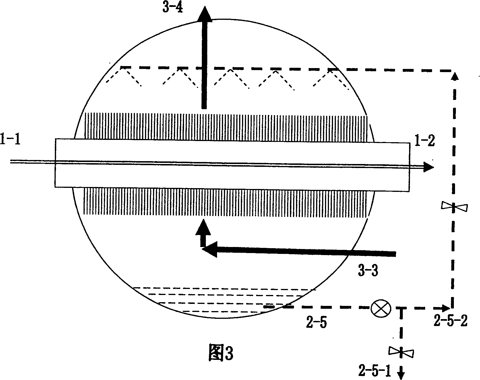 Desalinization method by stepwise circulation of non-explosive evaporation and condensation