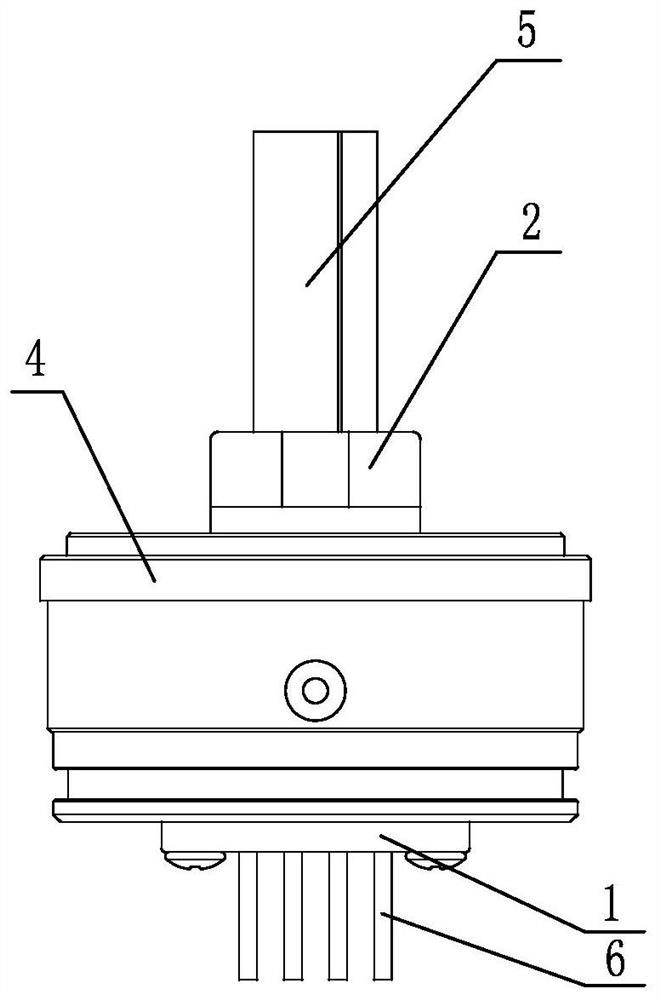 Sealing and fixing device for power plug cord of submersible motor for well