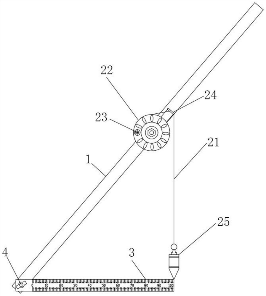 Angle controller and masonry embankment sloping construction method