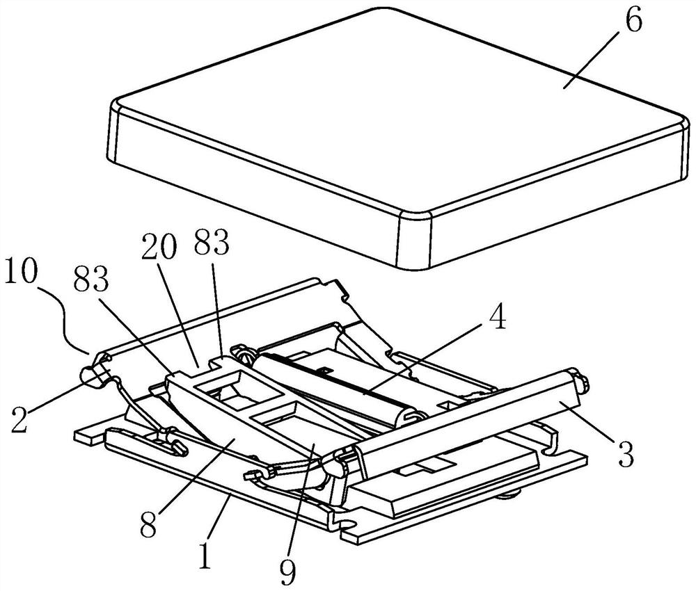 Photoelectric key switch capable of improving pressing hand feeling