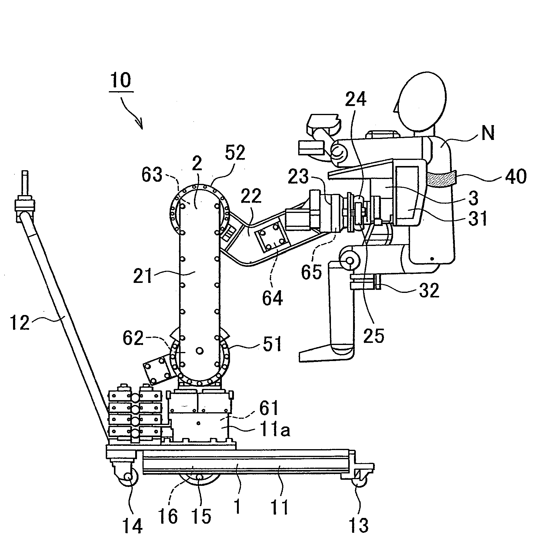 Transfer assist apparatus