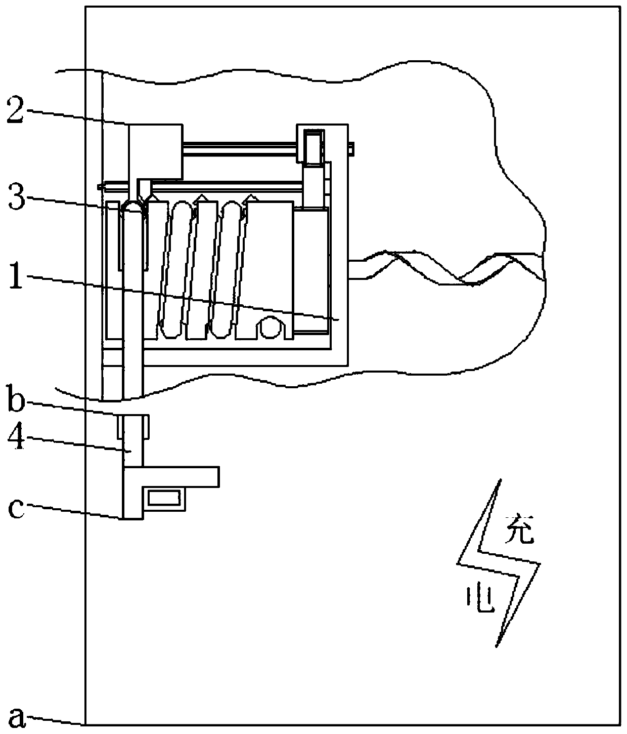 Automatic winding device for new energy automobile charging pile wire