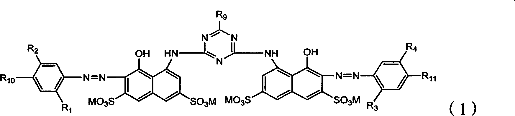 Composite active red dye