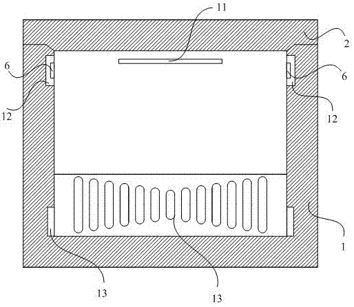 Horizontal type air cooling refrigerator with moisture preserving function