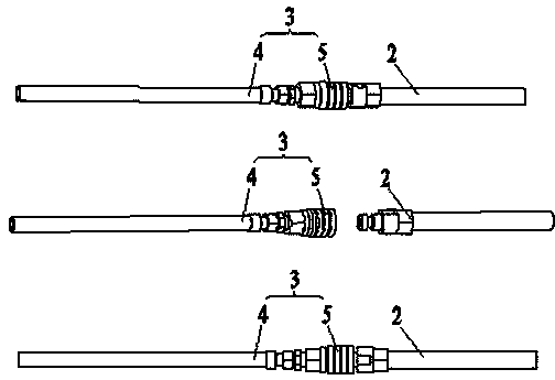 Disassembling and assembling robot for high-temperature connecting pipe