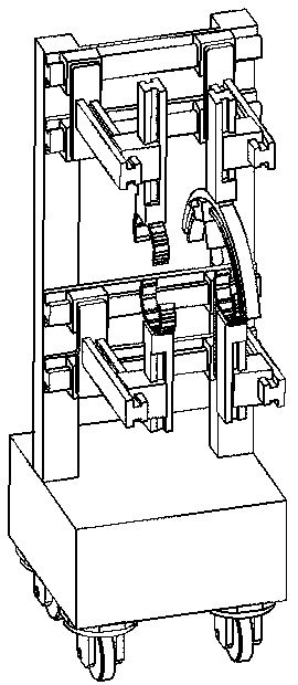 Disassembling and assembling robot for high-temperature connecting pipe