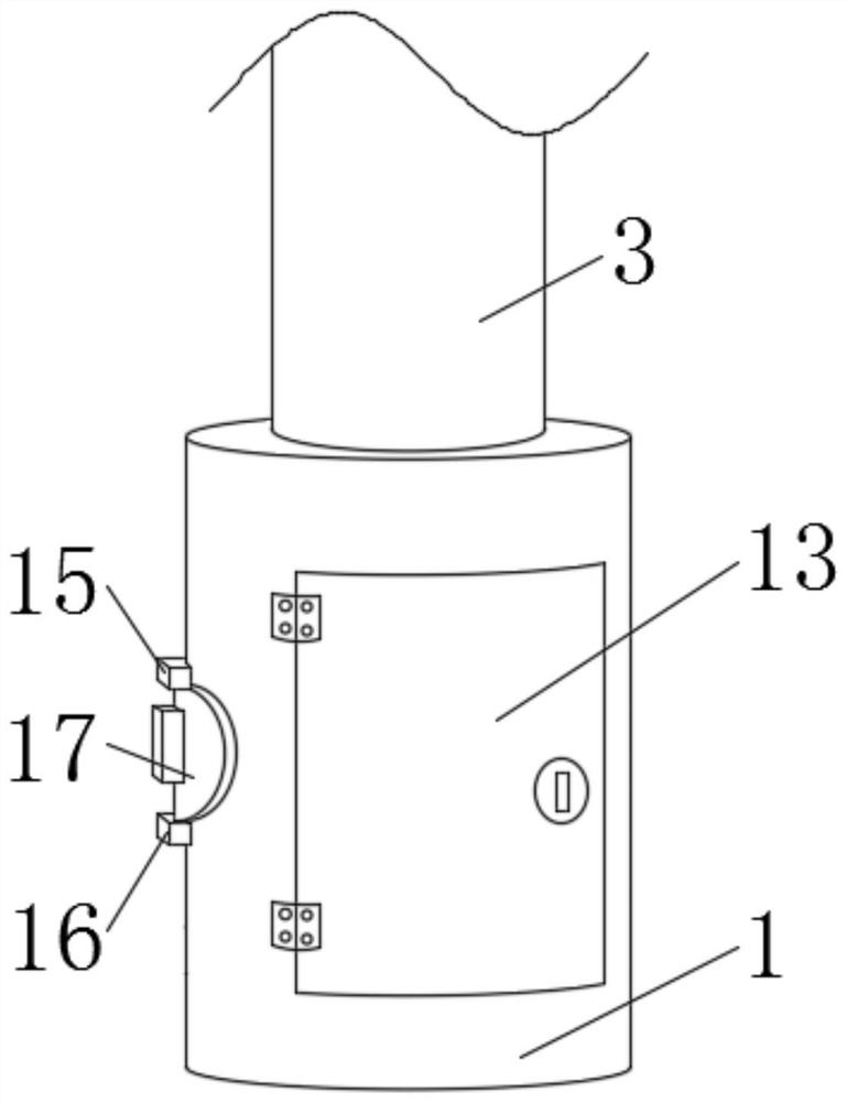 Low-temperature-resistant lithium battery with protection box for street lamp