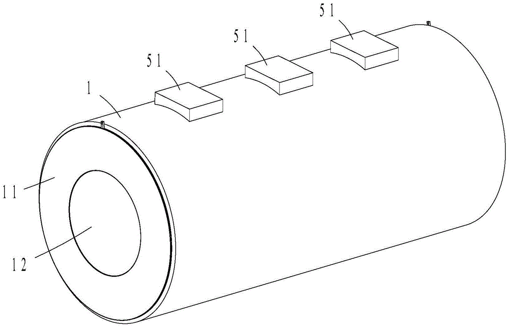 Constant temperature device for plasticizing air duct cloth